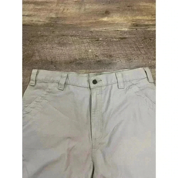 Carhartt Men's 36 Cargo Shorts Canvas Utility 10" Inseam Tan Loose Fit Workwear - Picture 2 of 10